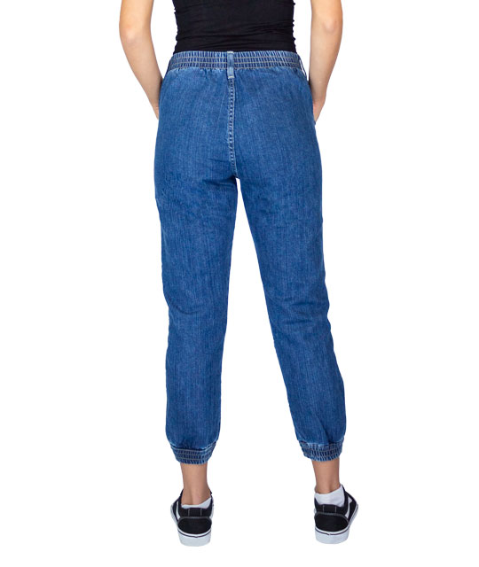 Jogger de mezclilla para mujer azul marino - 1366 - Jeans para hombre y  mujer | Innermotion tienda en línea
